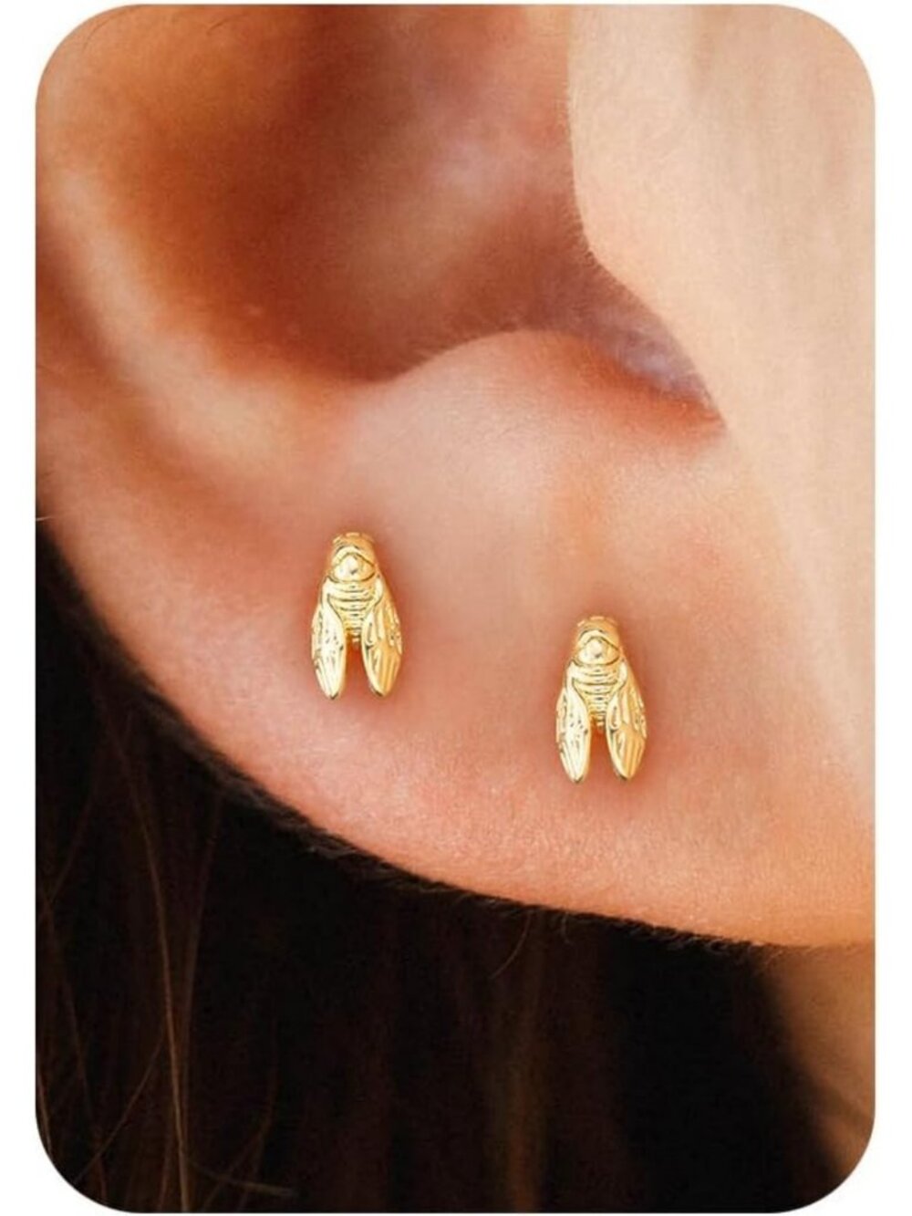 Beachy Gold & Silver Plated Stud Earrings Set - Shell, Starfish, Turtle & More